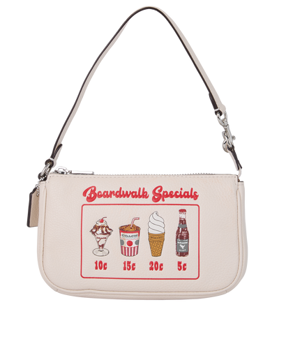 Coach Boardwalk Specials Nolita 19 Wristlet, £60, Accessories, Cream, Leather, Front view